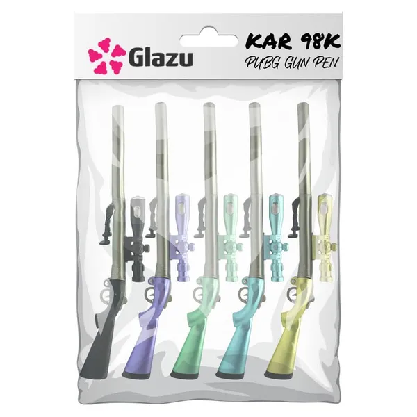 Gun_Shaped_Pen,_Kar98K_With_Led_Light_And_Stand_-_Pack_Of_5_Pens_For_Playing_And_Writing