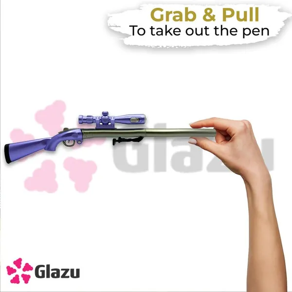 Gun_Shaped_Pen,_Kar98K_With_Led_Light_And_Stand_-_Pack_Of_5_Pens_For_Playing_And_Writing