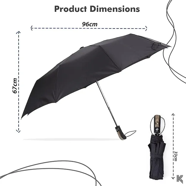GLAZU_Automatic_Open_Close_10_Ribs_Compact_Umbrella_(Black)__Durable_Windproof_Travel_Umbrella_with_Strong_Frame_|_Lightweight_Rain_Gear_for_Men_&_Women