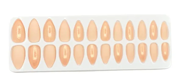 Apricot_Peach_Glitter_&_Matte_Press_On_Artificial_Nails/Fake_Nails_With_1_Nail_Glue_Kit