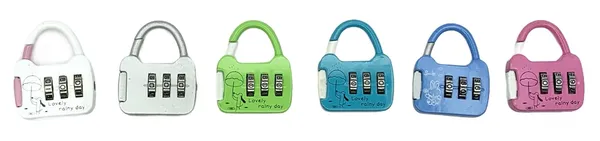 Multicolor_3_Dial_Number_Lock,_Cute_Small_Padlock_For_Luggage/Bags_Metal_Lock_With_Click_Button-Small,_Sturdy,_And_Reliable_(Pack_Of_4,_Trolley_Multicolor)