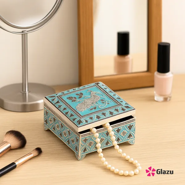 German_Silver_Jewellery_Box,_Blue_?_Elegant_Storage_for_Jewelry_&_Accessories_?_Premium_Quality,_Durable_and_Stylish_Box_for_Rings,_Necklaces,_Earrings,_and_Bracelets