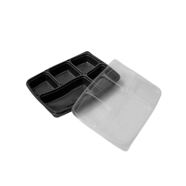 Black_5_Compartment_Meal_Tray_(50)_Packaging_Supplies