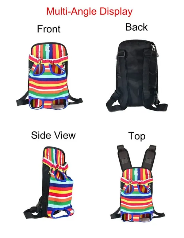 Black_Kraptick_Pet_Carrier_Backpack,_Kangaroo_Style,_Shoulder_Adjustable_Bag,_Legs_&_Tail_Out,_Easy-Fit_For_Traveling/Hiking/Camping_For_Small/Medium_Pets_Dogs/Cats/Puppies/Kittens