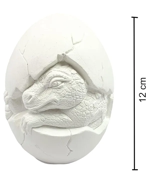 White_Jumbo_Dinosaur_Egg_Plaster