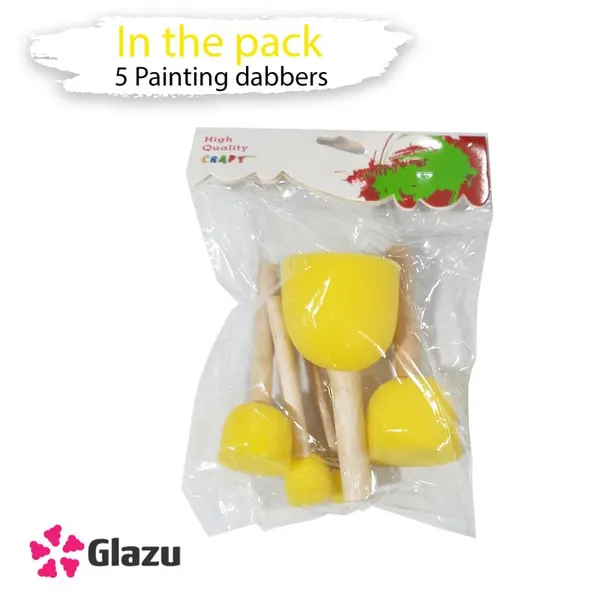 Yellow_Mushroom_Painting_Dabber_Set_Of_5_Pcs_Sponge_Dabbers_For_Acrylics,_Oils,_Watercolors_-_Ideal_For_Crafting,_Art_Projects,_And_Home_Dcor_-_Durable_And_Easy_To_Clean