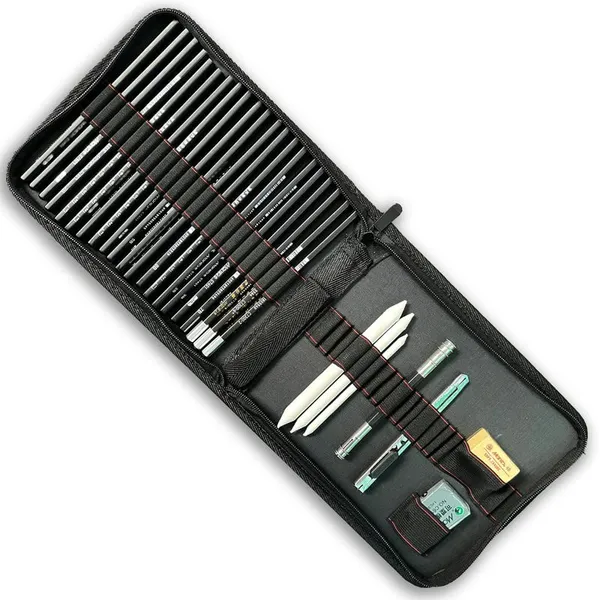 Black_29-Piece_Professional_Drawing_Pencils_&_Sketch_Kit_For_Artists_-_Sketching,_Drawing,_Shading,_And_Coloring_Set_With_Portable_Case