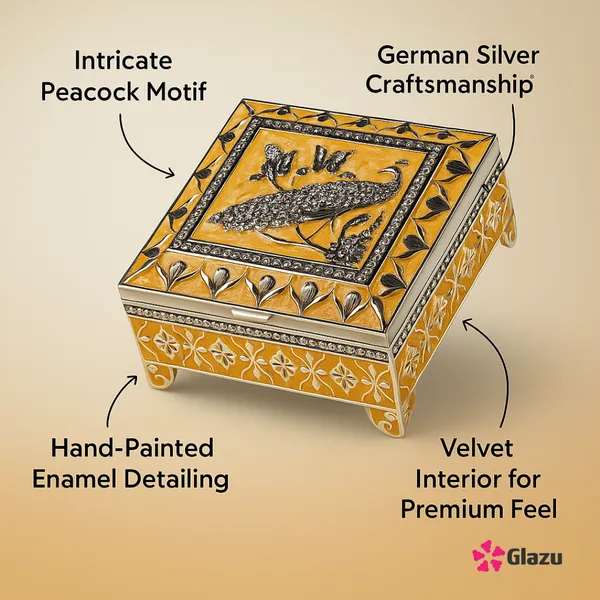 German_Silver_Jewellery_Box,_Peach_?_Elegant_Storage_for_Jewelry_&_Accessories_?_Premium_Quality,_Durable_and_Stylish_Box_for_Rings,_Necklaces,_Earrings,_and_Bracelets