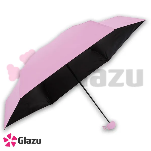 Pink_Color_4-Fold_Travel_Capsule_Umbrella_UV_Protection_Umbrella_|_Compact,_Windproof,_And_Lightweight_Umbrella_For_All_Seasons_(Random_Colors)