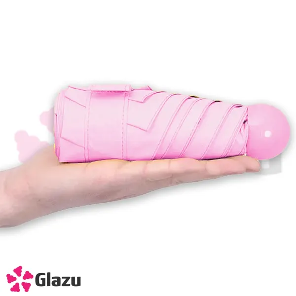Pink_Color_4-Fold_Travel_Capsule_Umbrella_UV_Protection_Umbrella_|_Compact,_Windproof,_And_Lightweight_Umbrella_For_All_Seasons_(Random_Colors)