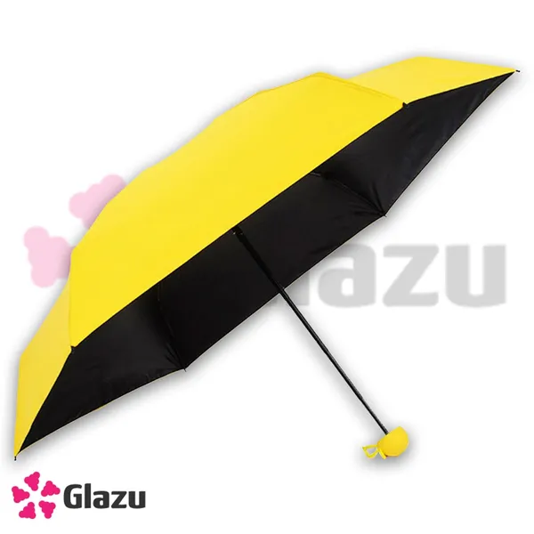 Yellow_Color_4-Fold_Travel_Capsule_Umbrella_UV_Protection_Umbrella_|_Compact,_Windproof,_And_Lightweight_Umbrella_For_All_Seasons_(Random_Colors)