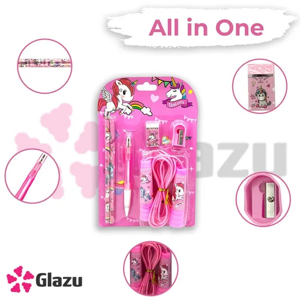 Pink_Unicorn_Stationery_Set_For_Girls_-_Includes_2_Pencils,_1_Diary,_1_Eraser,_1_Sharpener,_1_Scale,_And_1_Metal_Pencil_Box