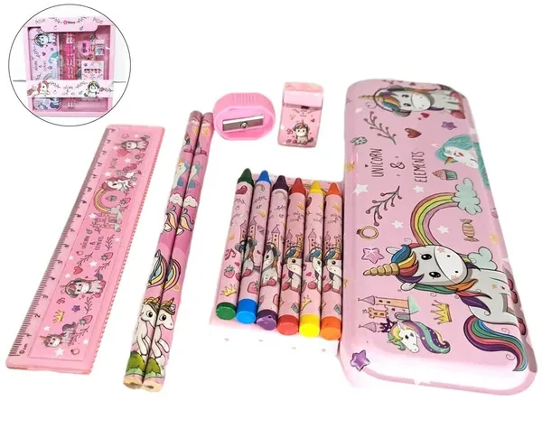 Pink_Unicorn/Frozen_Stationary_Gift_Set_With_Pencil,_Sharpener,_Eraser,_Scale,_Pencil_Box_And_Crayon_(Pack_Of_6_Items)