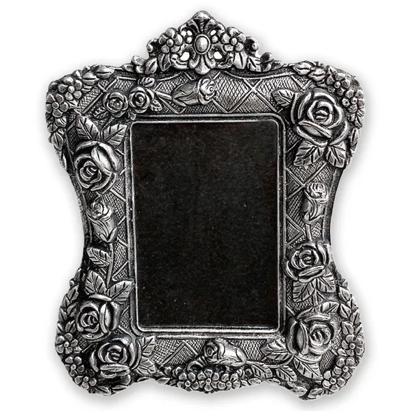 German_Silver_Rose_Photo_Frame_-_Elegant_Home_Decor_with_Unique_Design_|_Holds_5x7_Inches_Photos