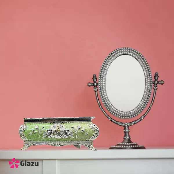 German_Silver_Peacock_Jewellery_Box_with_Green_Velvet_Lining_|_Antique_Decorative_Storage_Organizer_|_Traditional_Gift_Item_for_Women_|_Ethnic_Jewellery_Case_|_Wedding_Return_Gift_Box
