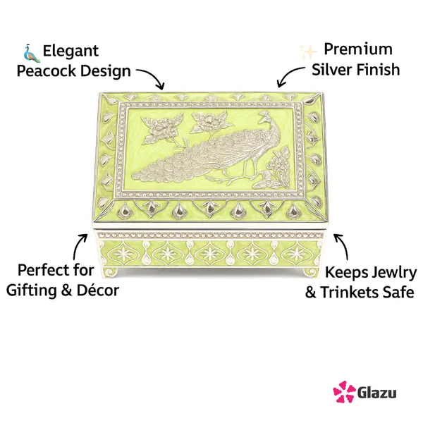 German_Silver_Jewellery_Box,_Green,_Elegant_Storage_for_Jewelry_&_Accessories,__Premium_Quality,_Durable_and_Stylish_Box_for_Rings,_Necklaces,_Earrings,_and_Bracelets