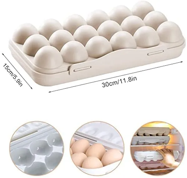 Plastic_Refrigerator_Egg_Trays_Pack_of_1_Egg_Storage_Box_Stackable_Plastic_Egg_Containers_with_18_Egg_Grooves_for_Fridge_Kitchen_Restaurant_Egg_Container_(Cream)