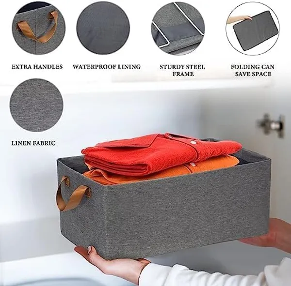 26_Liter_Foldable_Storage_Box_for_Clothes_with_Steel_Frame_|_Large_Organizer_for_Wardrobe_|_Cloth_Storage_Bag_for_Saree,_Shirt,_Blanket
