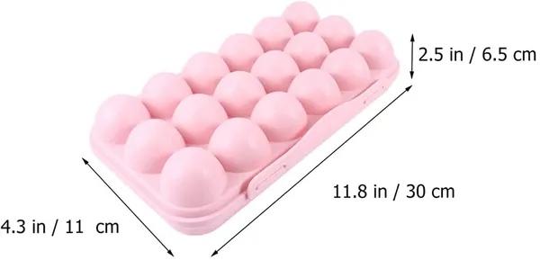 Plastic_Refrigerator_Egg_Trays_Pack_of_2_Egg_Storage_Box_Stackable_Plastic_Egg_Containers_with_18_Egg_Grooves_for_Fridge_Kitchen_Restaurant_Egg_Container_(Pink)
