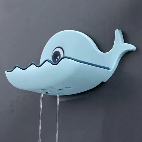 Self_Adhesive_(Pack_of_2)_Wall_Mounted_Fish_Shape_Soap_Stand_Holder_Dispenser_for_Bathroom_Kitchen,Single_Layer_ABS_Plastic_Soap_Stand/Holder