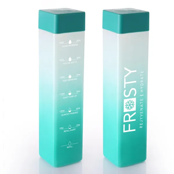 Pack_of_4_Frosty_100%_Food_Grade_Premium_Plastic_Fridge_Square_Water_Bottle_With_Motivational_Time_Marker_Leak_proof_&Non-Toxic__1Litre,_Multi)