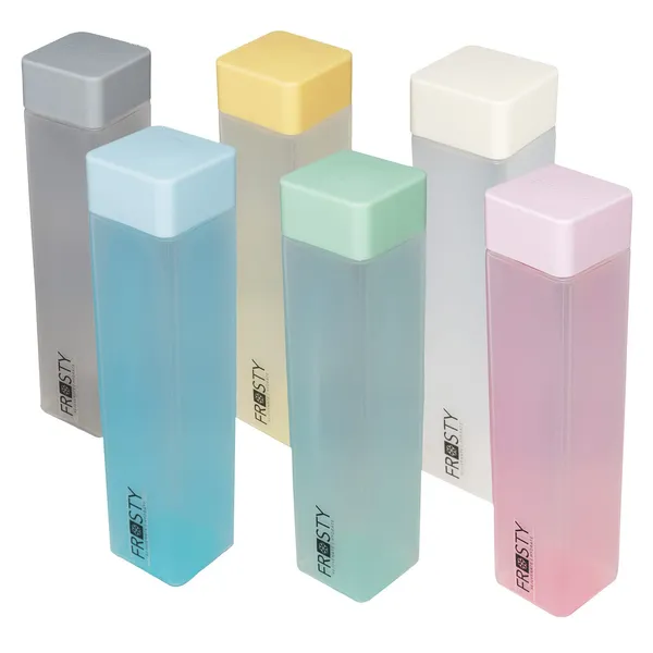 Pack_Of_6_Frosty_Plastic_Food_Grade_Fridge_Square_Water_Bottle_Set