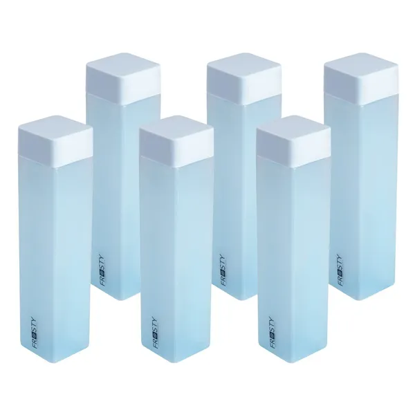 Pack_Of_6_Frosty_Plastic_Food_Grade_Fridge_Square_Water_Bottle_Set