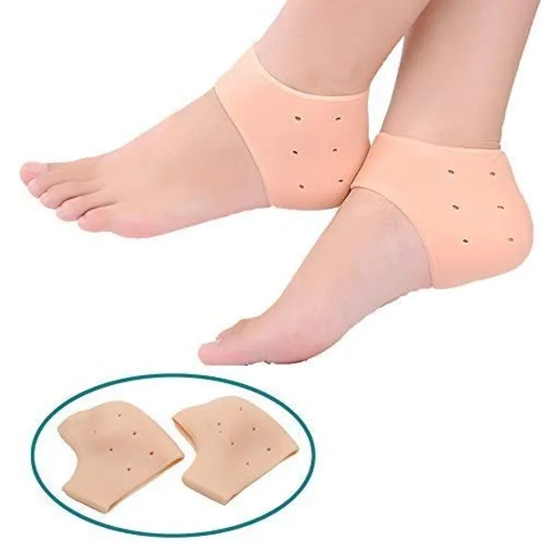 Silicone_Gel_Heel_Pad_Socks_for_Pain_Relief_|_Heel_Swelling_Pain_Relief_|_Anti_Crack_Moisturizing_Socks_for_Dry_Hard_Cracked_Ankles_|_Man_and_Women_Gel_Heel_Protectors_Free_Size