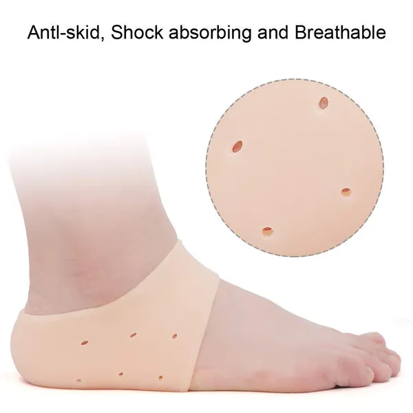 Silicone_Gel_Heel_Pad_Socks_for_Pain_Relief_|_Heel_Swelling_Pain_Relief_|_Anti_Crack_Moisturizing_Socks_for_Dry_Hard_Cracked_Ankles_|_Man_and_Women_Gel_Heel_Protectors_Free_Size