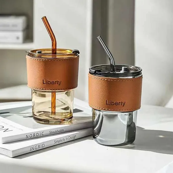 Glass_Coffee_Mug_with_Glass_Lid_and_Straw_400ml_Glass_Sipper_with_Lather_Sleeve,_Drinking_Water,Juice_Glass,_Coffee_Mug_for_Gift,_Tea_Cup,_Can_Glass,_Mason_Jar,_Tumbler_Mug