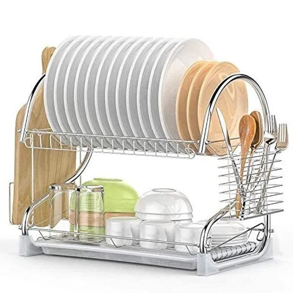 Chrome_Coated_S_Shape_2_Layer_Kitchen_Dish_Drainer_Organizer_Storage_Rack