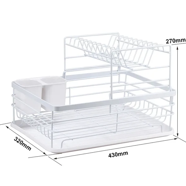 Kitchen_Dish_Rack_Steel_|Dish_Drainer_|_Steel_Drying_Rack_with_Removable_Drain_Board,_Rack_2-Tier_Large,_Size(43L_x_31W_x_18H_cm),_Alloy_Steel