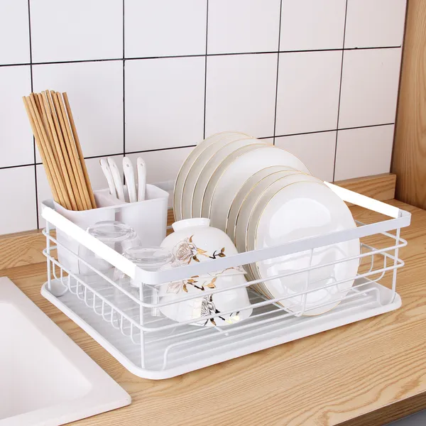 Kitchen_Dish_Rack_Steel_|Dish_Drainer_|_Steel_Drying_Rack_with_Removable_Drain_Board,_Rack_2-Tier_Large,_Size(43L_x_31W_x_18H_cm),_Alloy_Steel