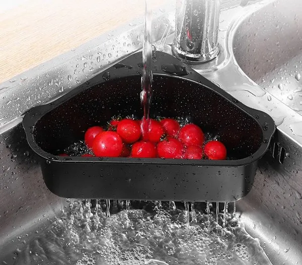 2_Pieces_of_Triangular_Shape_Sink_Basket,_Corner_Kitchen_Sink_Strainer_Basket,_Multi-Function_Water_Storage_Tank_Drain_Rack_For_Kitchen,_Bathroom,_Soap_Box_Organizer