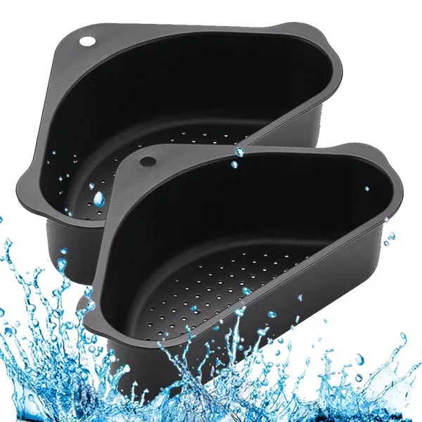 2_Pieces_of_Triangular_Shape_Sink_Basket,_Corner_Kitchen_Sink_Strainer_Basket,_Multi-Function_Water_Storage_Tank_Drain_Rack_For_Kitchen,_Bathroom,_Soap_Box_Organizer