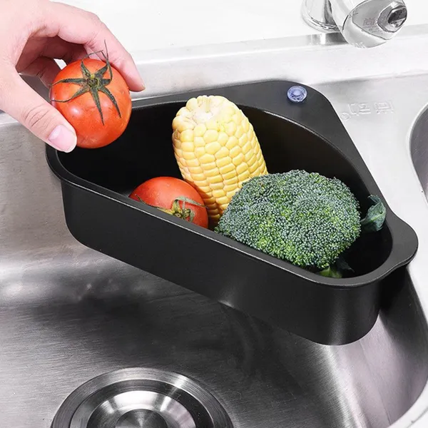 2_Pieces_of_Triangular_Shape_Sink_Basket,_Corner_Kitchen_Sink_Strainer_Basket,_Multi-Function_Water_Storage_Tank_Drain_Rack_For_Kitchen,_Bathroom,_Soap_Box_Organizer