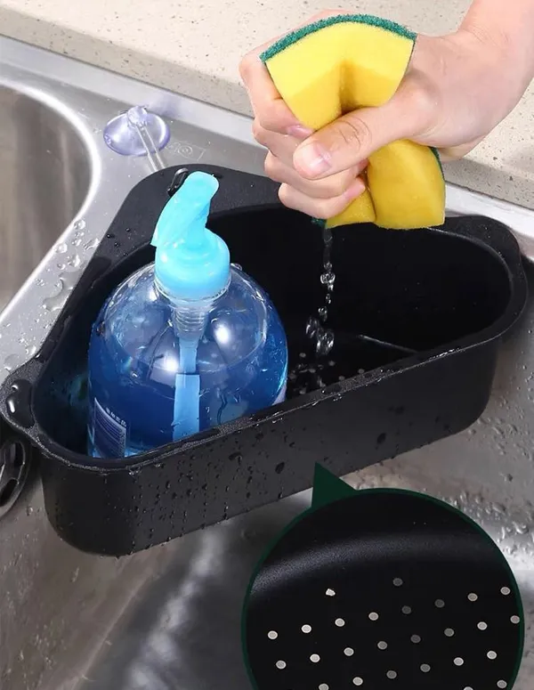 2_Pieces_of_Triangular_Shape_Sink_Basket,_Corner_Kitchen_Sink_Strainer_Basket,_Multi-Function_Water_Storage_Tank_Drain_Rack_For_Kitchen,_Bathroom,_Soap_Box_Organizer
