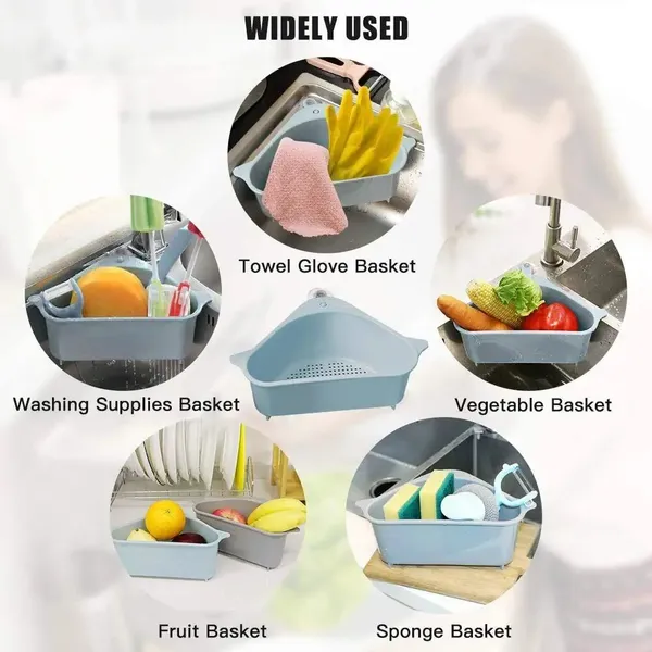 2_Pieces_of_Triangular_Shape_Sink_Basket,_Corner_Kitchen_Sink_Strainer_Basket,_Multi-Function_Water_Storage_Tank_Drain_Rack_For_Kitchen,_Bathroom,_Soap_Box_Organizer