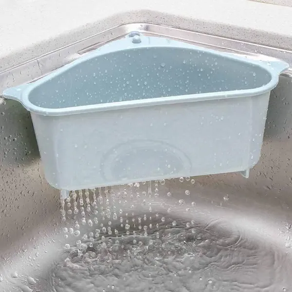 2_Pieces_of_Triangular_Shape_Sink_Basket,_Corner_Kitchen_Sink_Strainer_Basket,_Multi-Function_Water_Storage_Tank_Drain_Rack_For_Kitchen,_Bathroom,_Soap_Box_Organizer