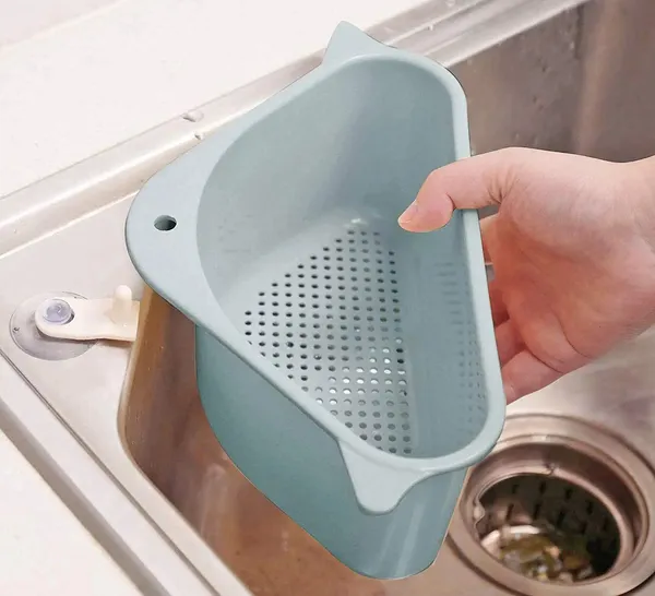 2_Pieces_of_Triangular_Shape_Sink_Basket,_Corner_Kitchen_Sink_Strainer_Basket,_Multi-Function_Water_Storage_Tank_Drain_Rack_For_Kitchen,_Bathroom,_Soap_Box_Organizer