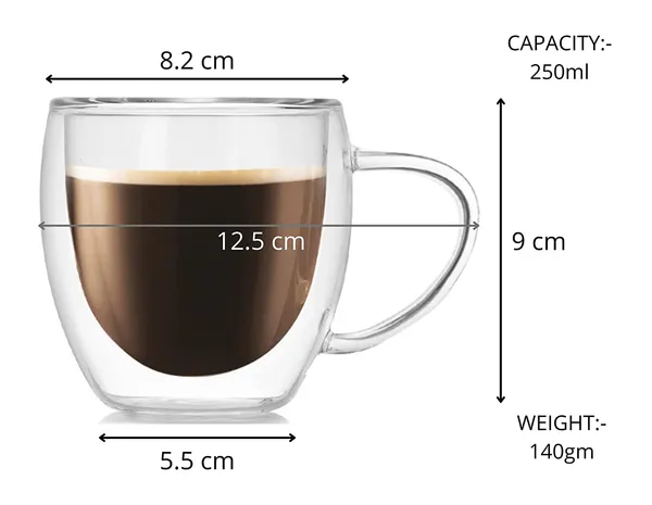 Heat_Resistant_Double_Wall_Glass_250ml_Set_of_6_Coffee_Mugs_Clear_Insulated_Coffee_Glass,_Cappuccino_Cups,_Latte_Cups,_Beverage_Glasses