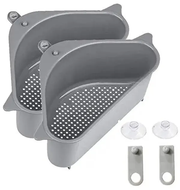 2_Pieces_of_Triangular_Shape_Sink_Basket,_Corner_Kitchen_Sink_Strainer_Basket,_Multi-Function_Water_Storage_Tank_Drain_Rack_For_Kitchen,_Bathroom,_Soap_Box_Organizer