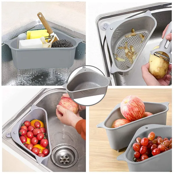 2_Pieces_of_Triangular_Shape_Sink_Basket,_Corner_Kitchen_Sink_Strainer_Basket,_Multi-Function_Water_Storage_Tank_Drain_Rack_For_Kitchen,_Bathroom,_Soap_Box_Organizer