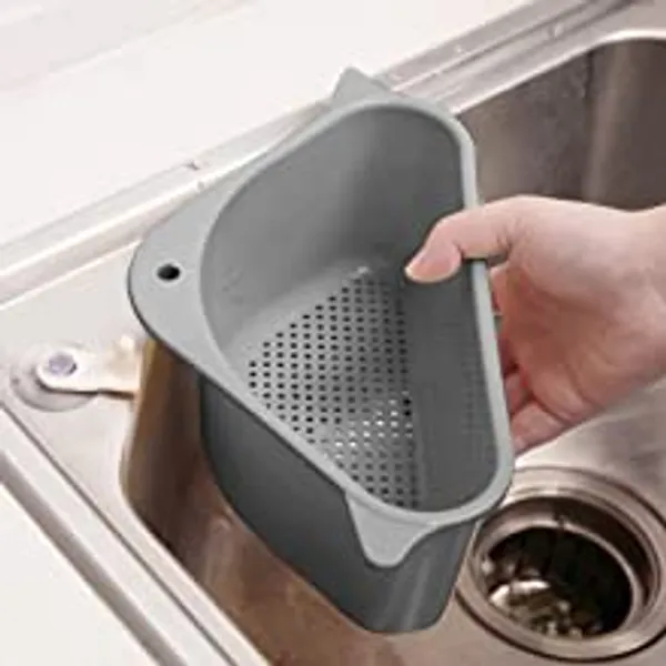 2_Pieces_of_Triangular_Shape_Sink_Basket,_Corner_Kitchen_Sink_Strainer_Basket,_Multi-Function_Water_Storage_Tank_Drain_Rack_For_Kitchen,_Bathroom,_Soap_Box_Organizer