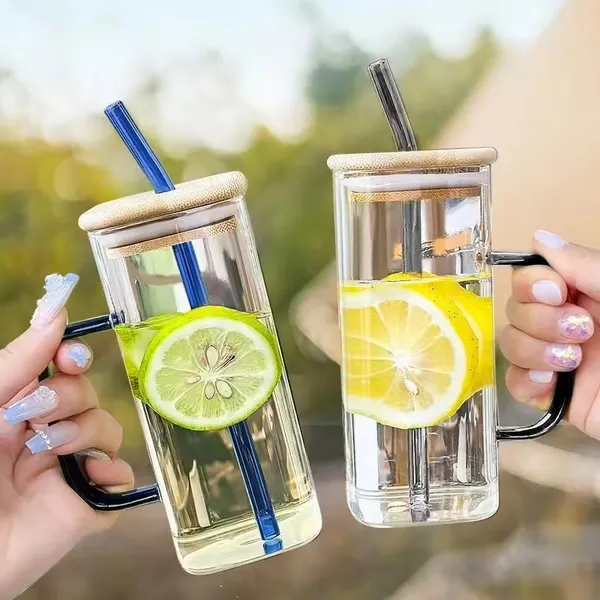 Glass_Fruit_Juice_Soda_Milk_Sipper_Tumbler_Mug_with_Acrylic/Wooden_Lid_and_Glass_Straw_-_400ml