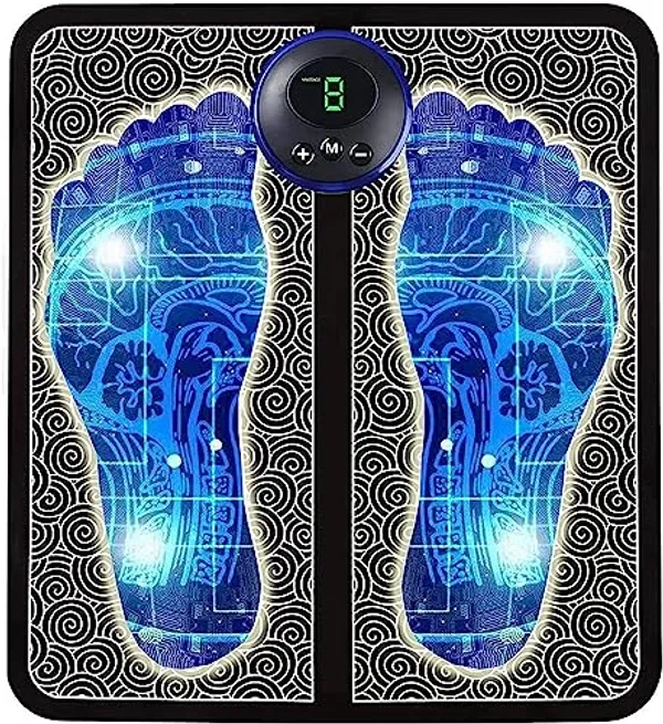 Ems_Foot_Masssager__Mat_Usb_Rechargeable_Massager__Black