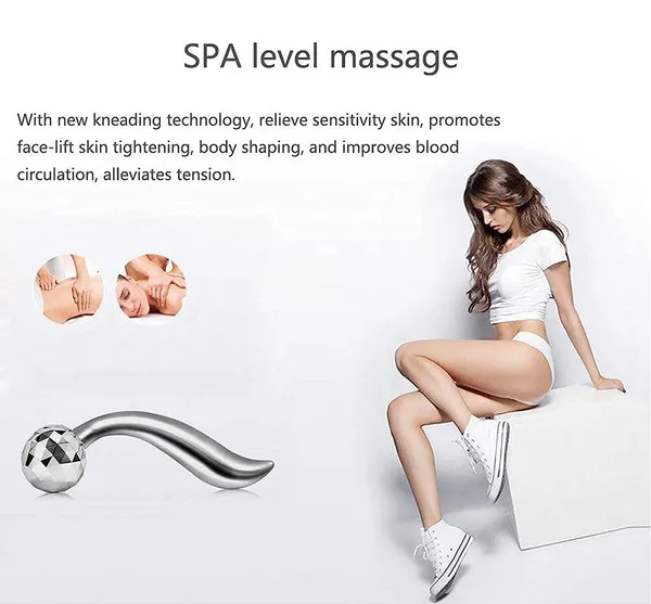 3D_Massager_-_Manual_3D_Massager_Roller_360_Rotate_Face_Full_Body_Shape_For_Skin_Lifting_Wrinkle_Remover_Facial_Massage_Relaxation_Tool,Silver_Color,_1Pcs