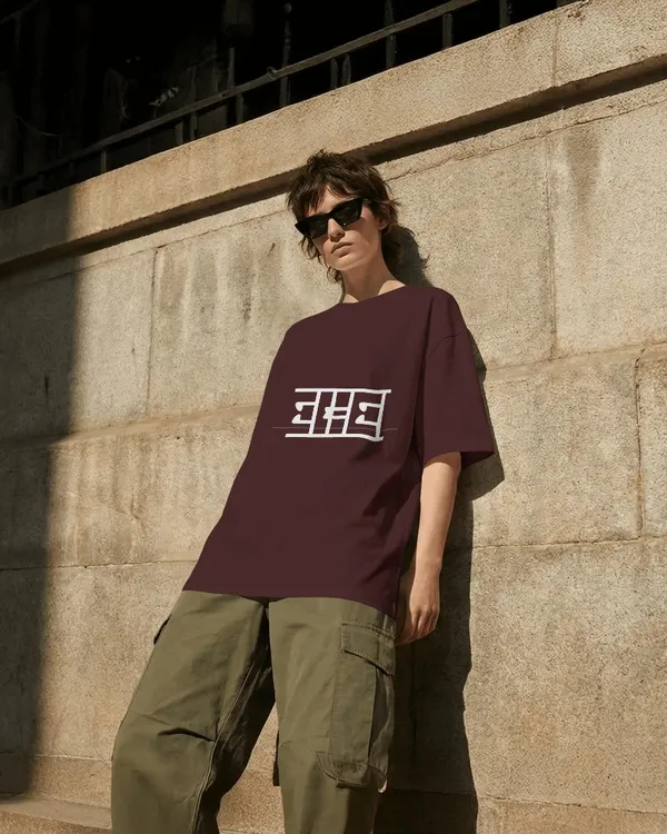 MIRROR_Maroon_Statement_Oversized_Tee