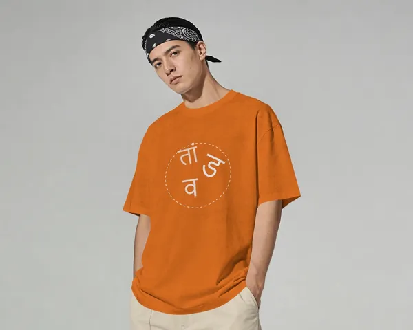 TANDAV_Orange_Statement_Oversized_Tee