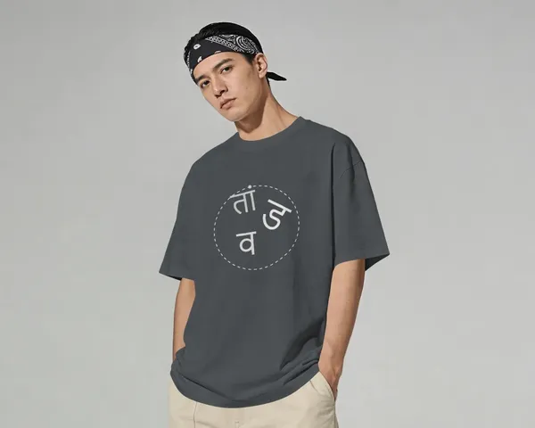 TANDAV_Steel_Grey_Statement_Oversized_Tee